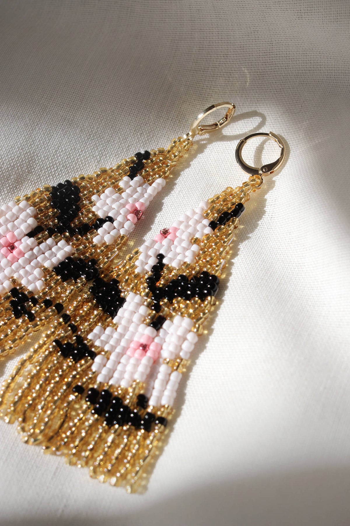 Flora Drops Beaded Earrings