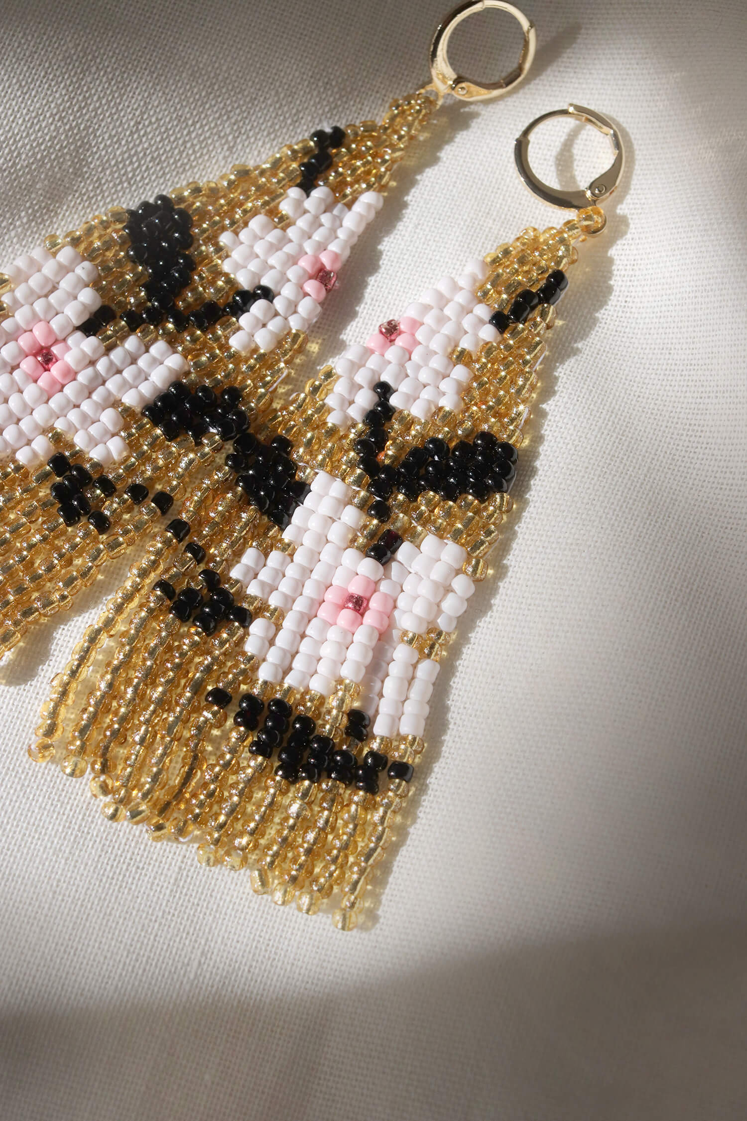 Flora Drops Beaded Earrings