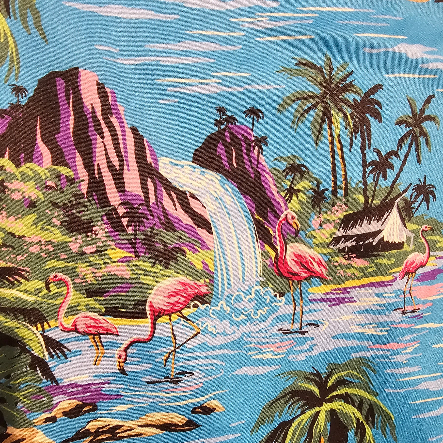 Adult / Special Needs Bib – Clothing Protector - Flamingos