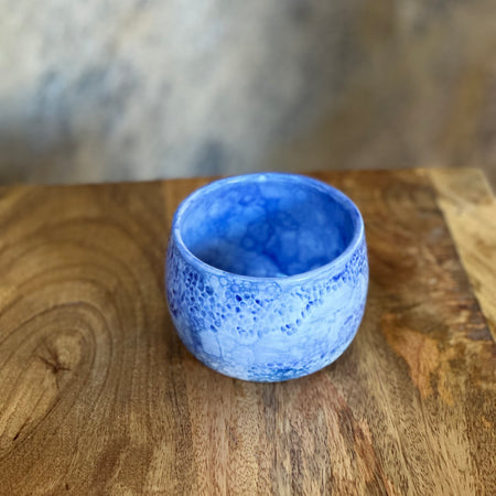 Tumbler | Handmade Porcelain Tableware | Cobalt Bubble