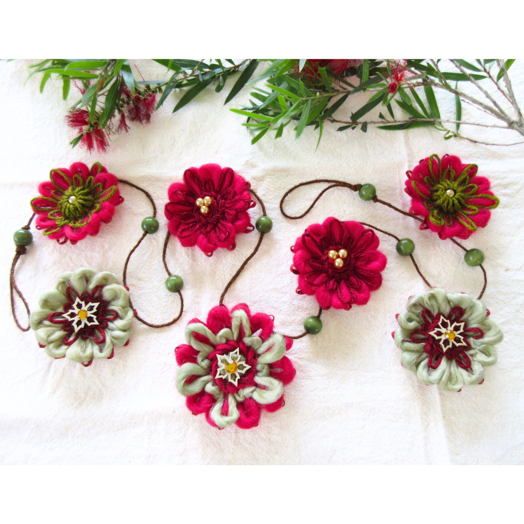 Handwoven Flower Garland | A Christmas Bloom Gathering