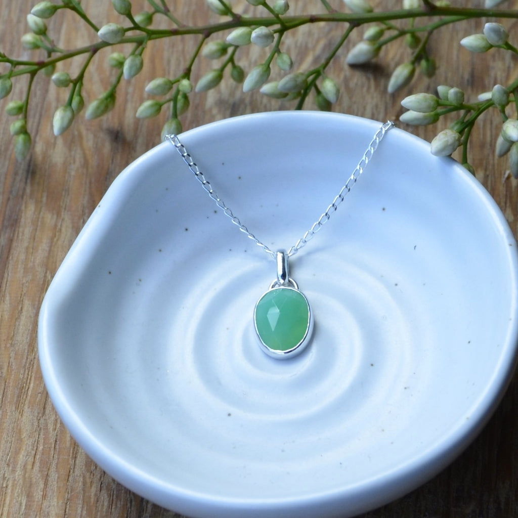 Custom for Margie - Green Onyx Pendant