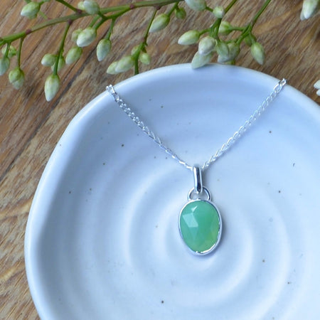 Custom for Margie - Green Onyx Pendant