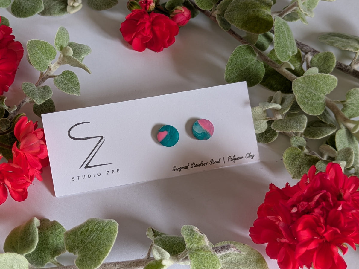Colourful Stud Earrings