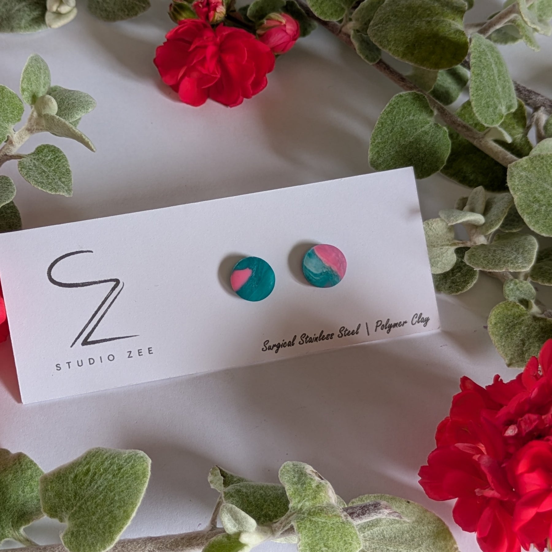 Colourful Stud Earrings