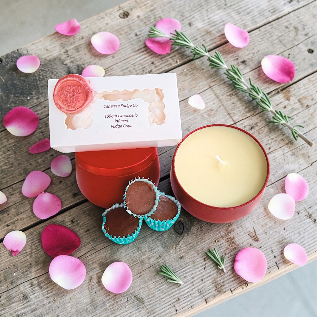 100gm Limoncello Infused Fudge & Orange Scented Candle