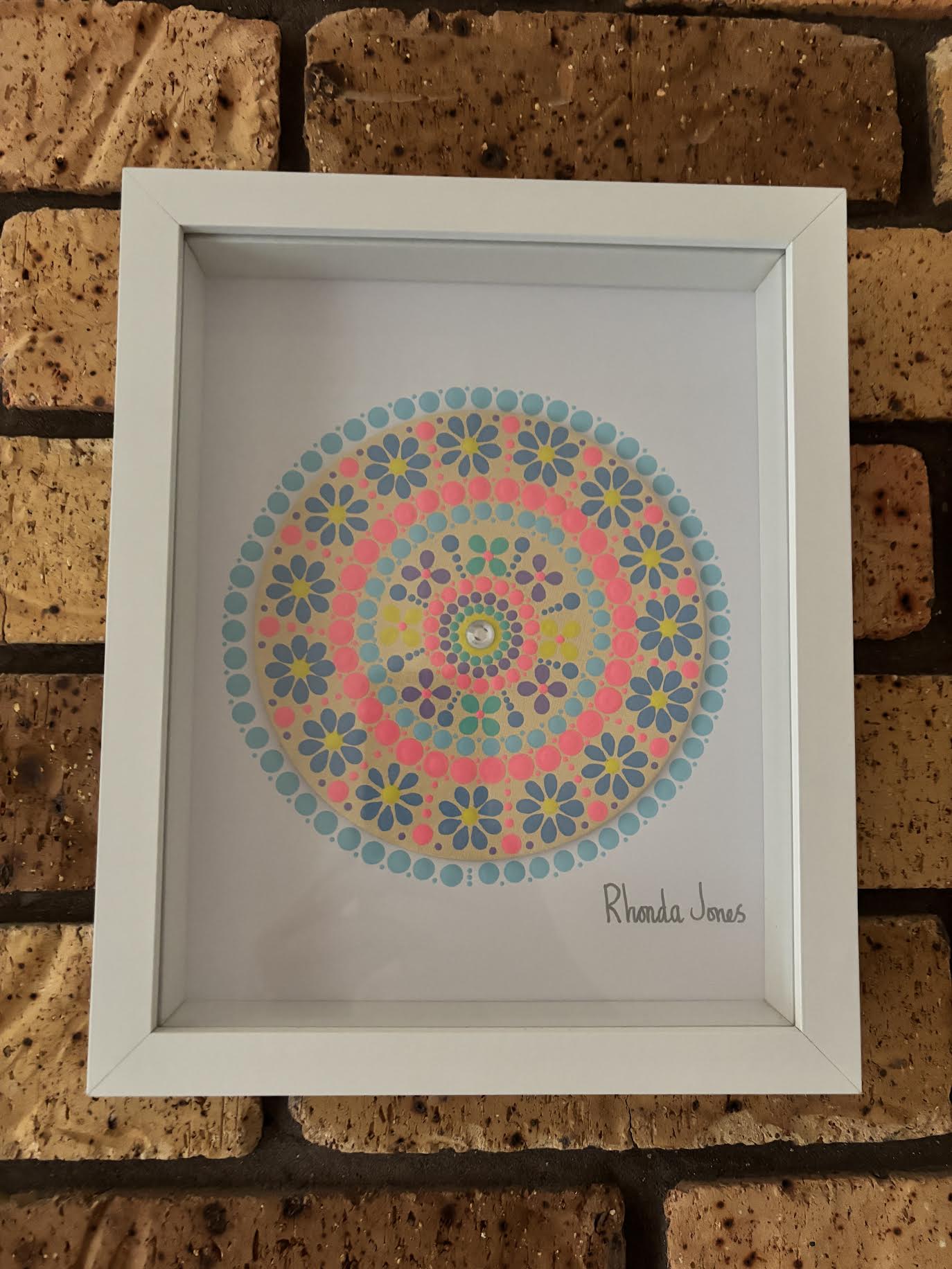Hello Pretty Acrylic Hand-dotted Mandala