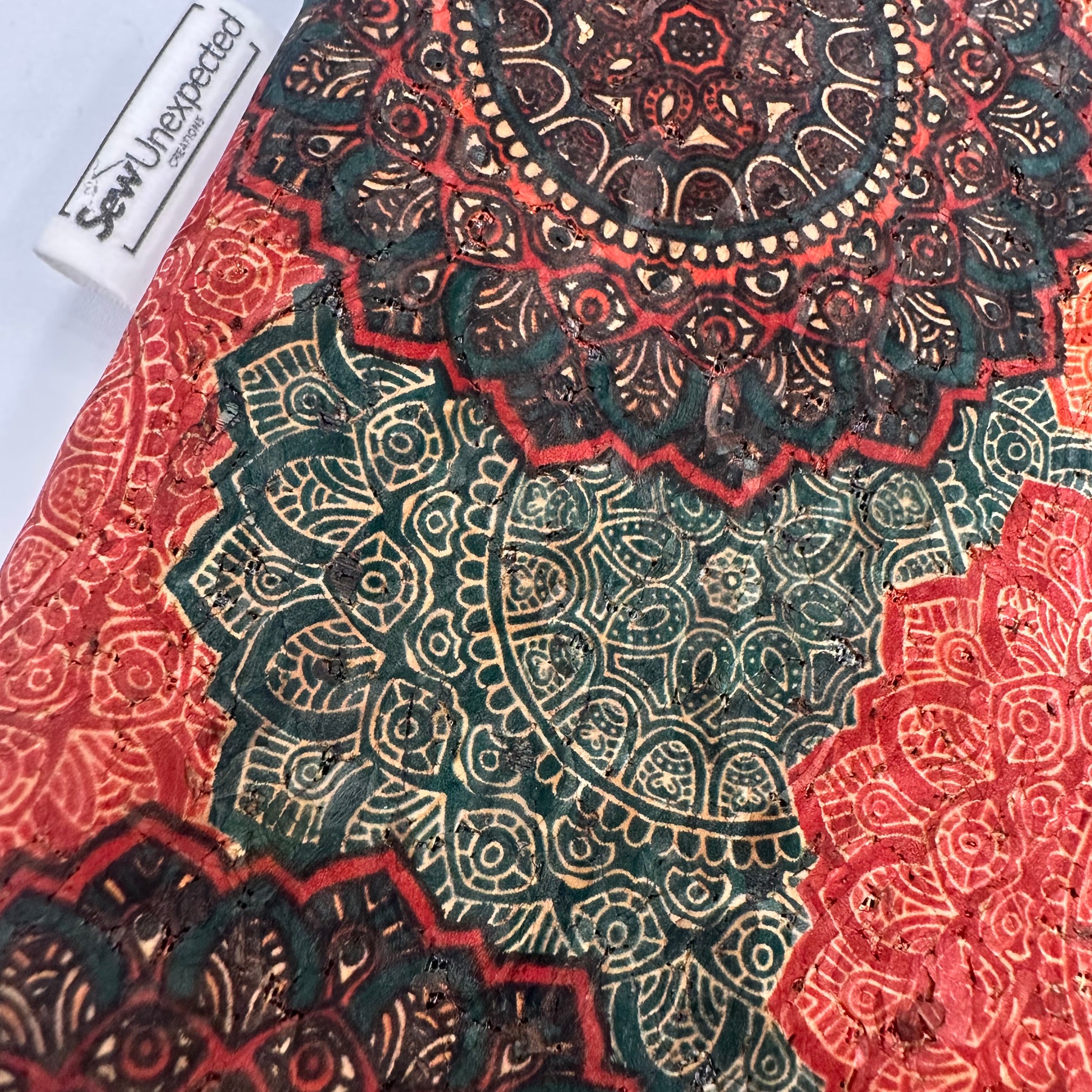 Handmade Statement Pouch - One of a Kind - Earthy Mandala Inspired