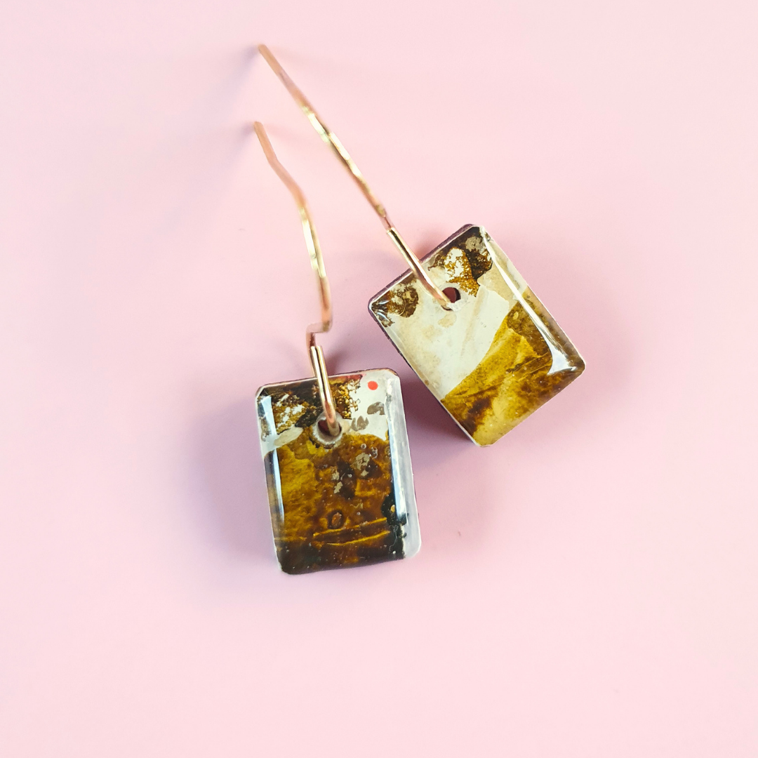 The Ember Collection | Art Earrings | Studs, Small Dangles, Brooch