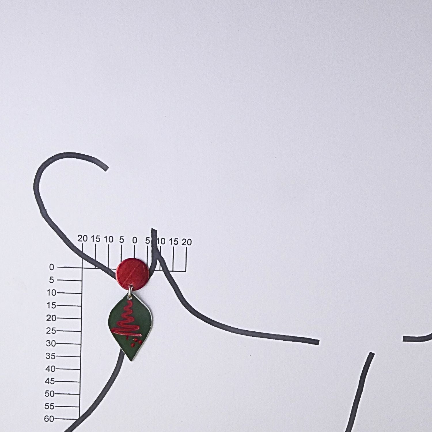 Anodised aluminium earrings - Christmas Cheer Collection