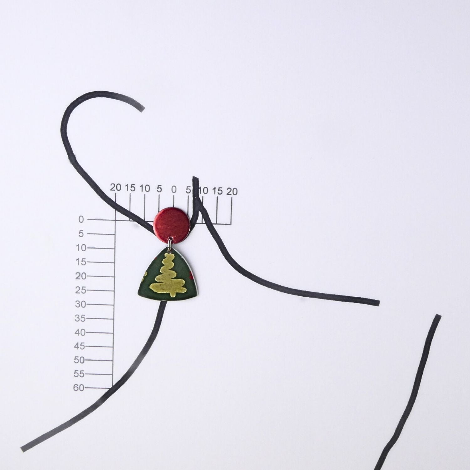 Anodised aluminium earrings - Christmas Cheer Collection