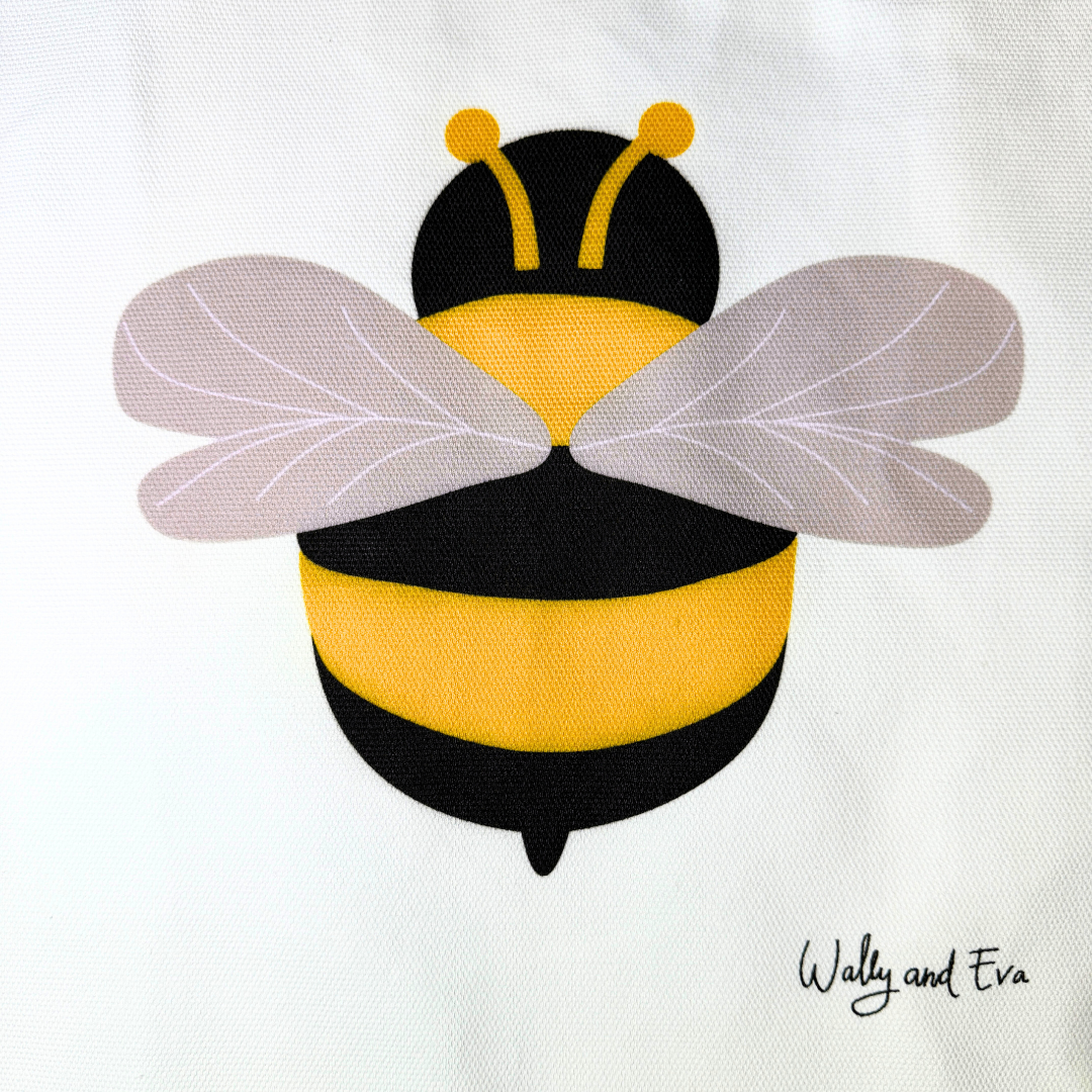 Buzzy Bumble Bee 100% Cotton Tote Bag
