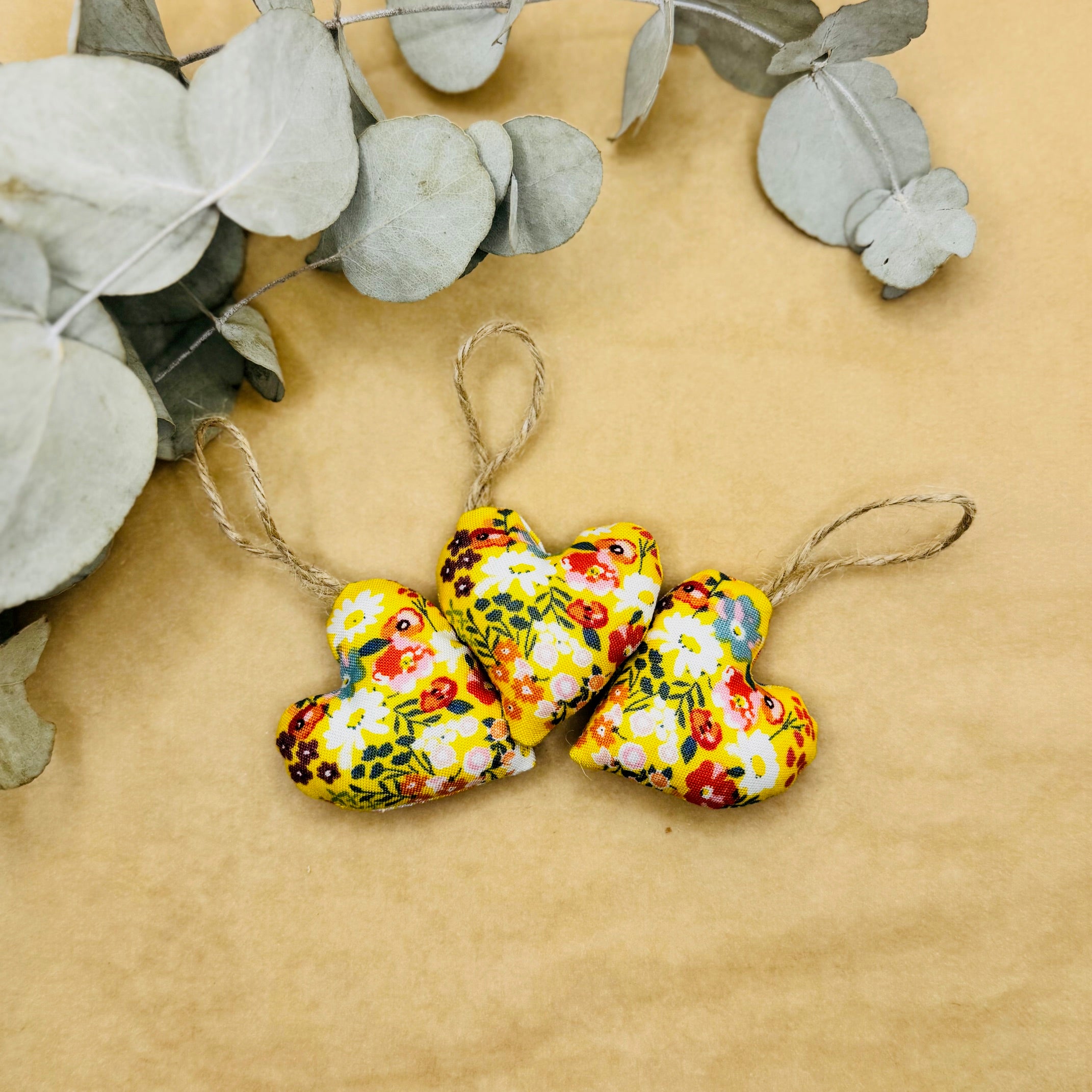 Handmade Spring Floral Hearts