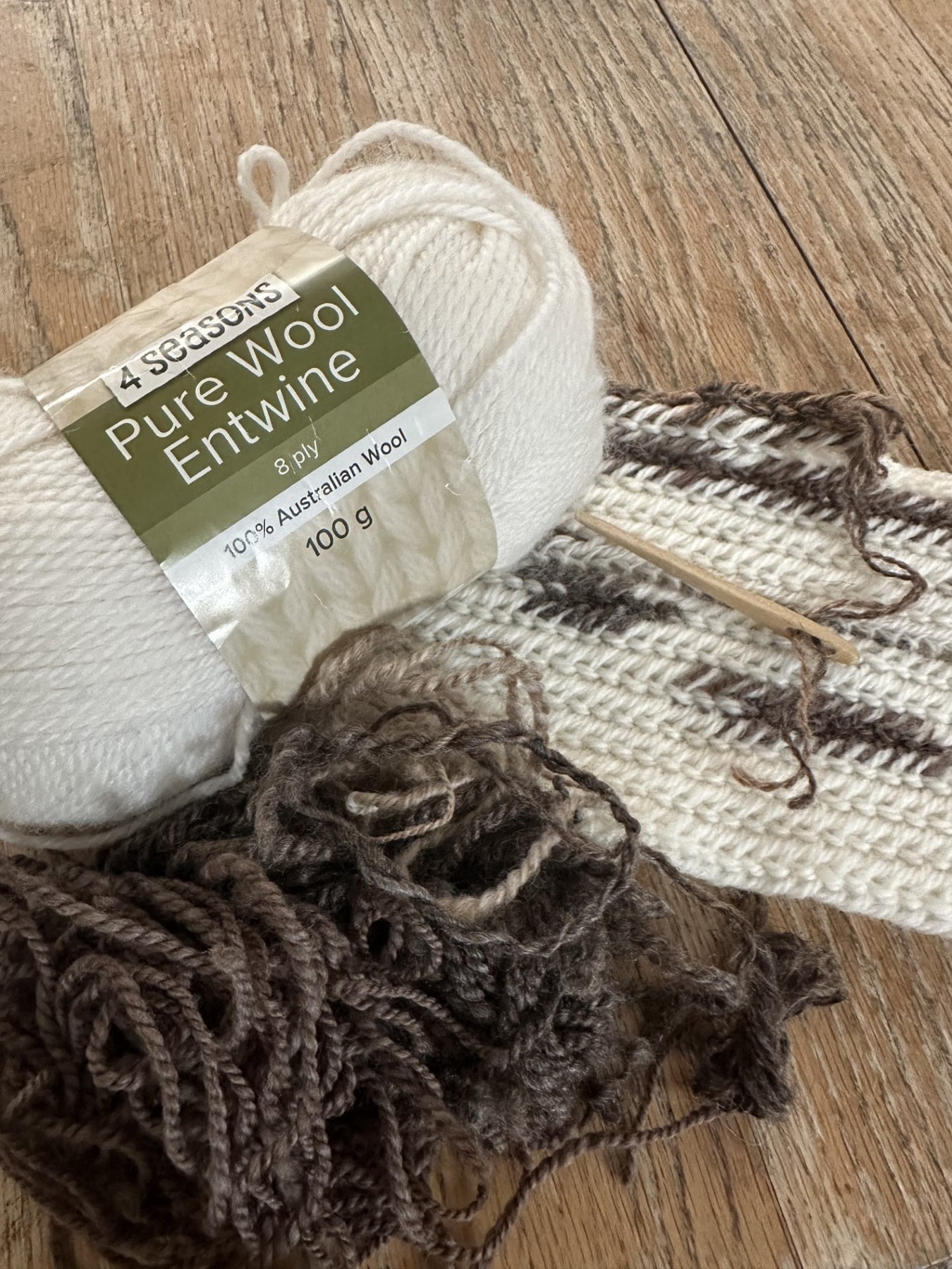 ‘Rustic’ Viking Nalbinding Wool Cowl or Neck Warmer