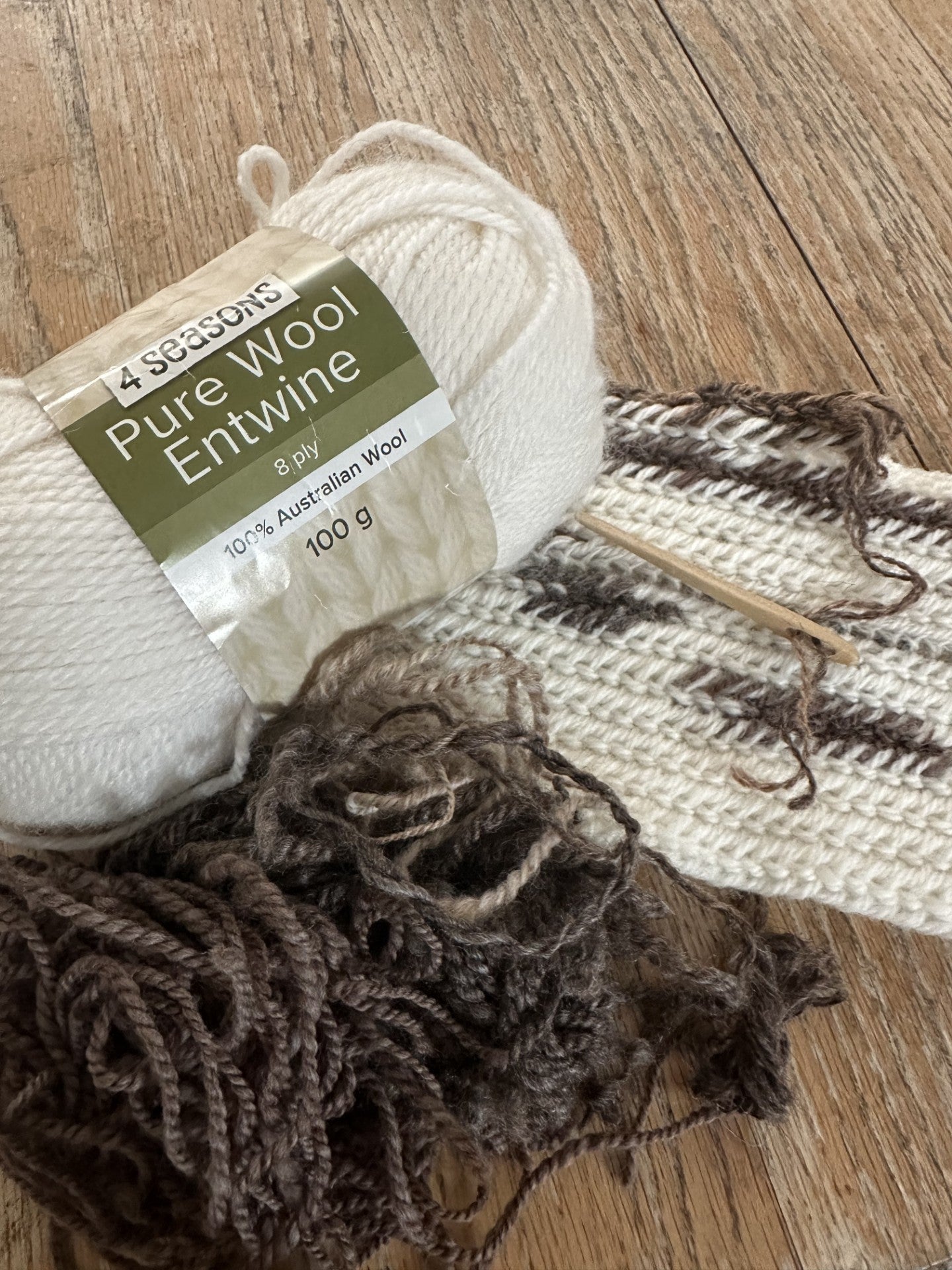 ‘Rustic’ Viking Nalbinding Wool Cowl or Neck Warmer