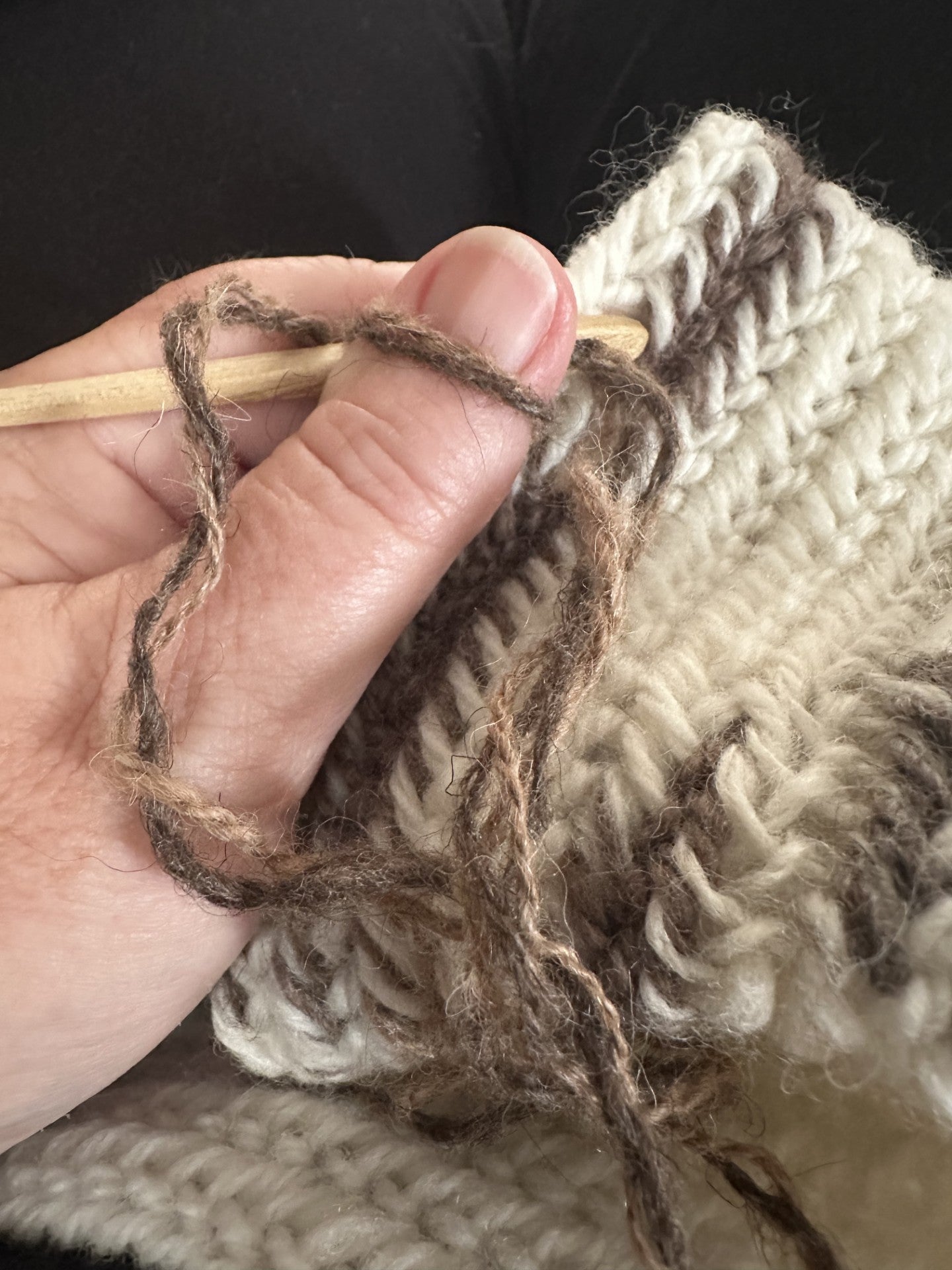 ‘Rustic’ Viking Nalbinding Wool Cowl or Neck Warmer