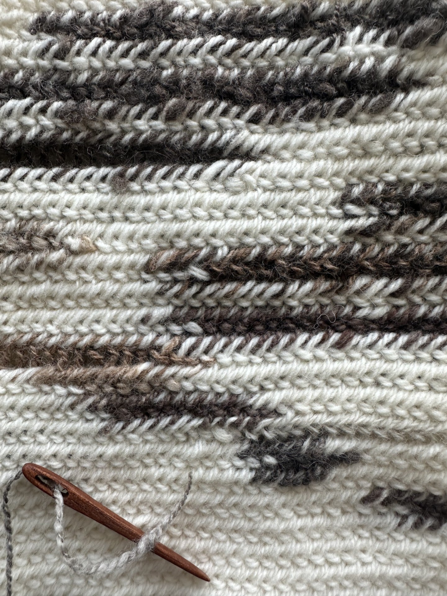 ‘Rustic’ Viking Nalbinding Wool Cowl or Neck Warmer