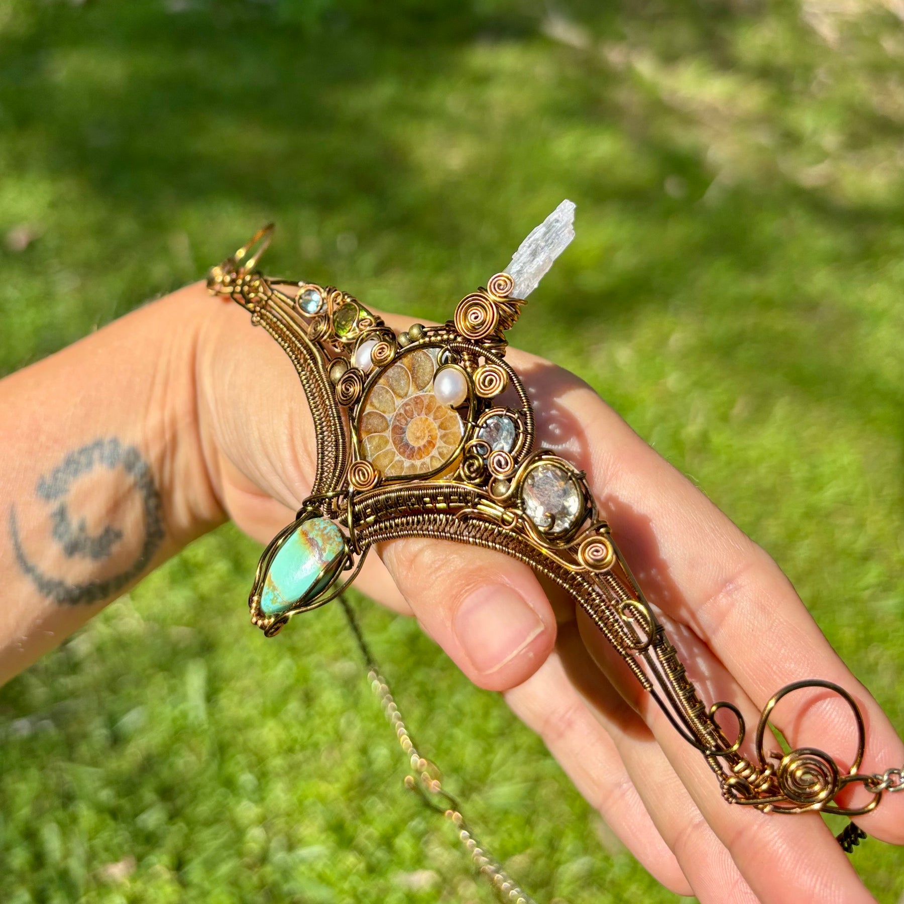 Epic fantasy crown elven crystal tiara