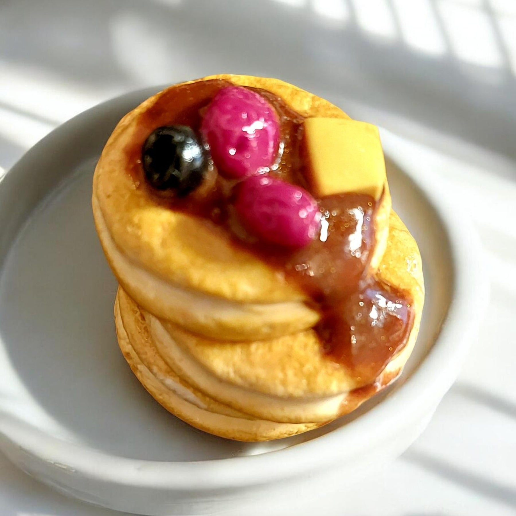Decorative Fridge Magnets | Polymer Clay Miniature Breakfast Foods | Food Inspired