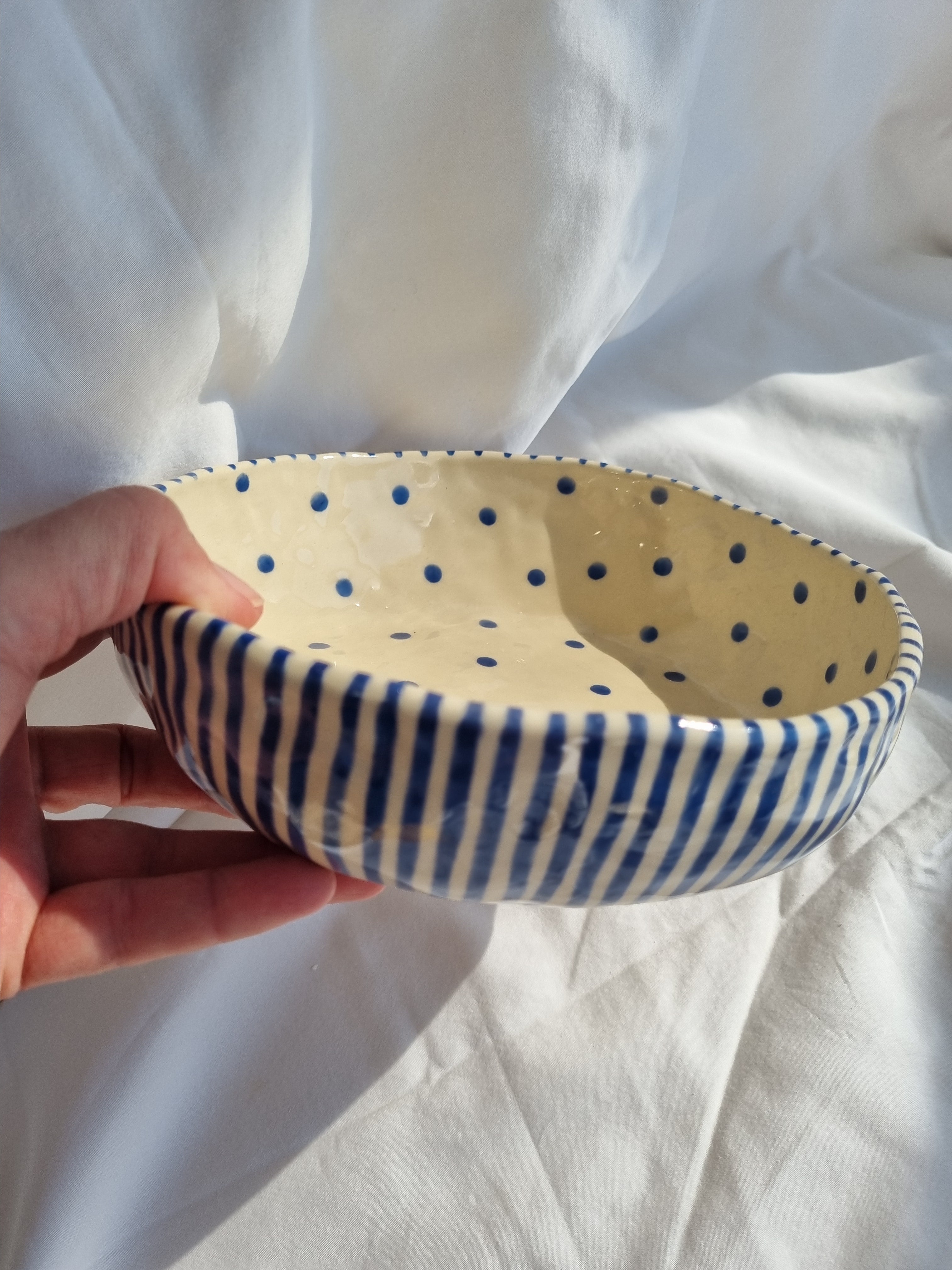 Blue Serving Bowl