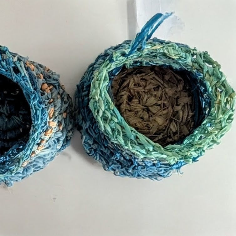 Blue Dilly Bags - Kids Nature Play - Gift Set Pair of  Gather Forage Pouches