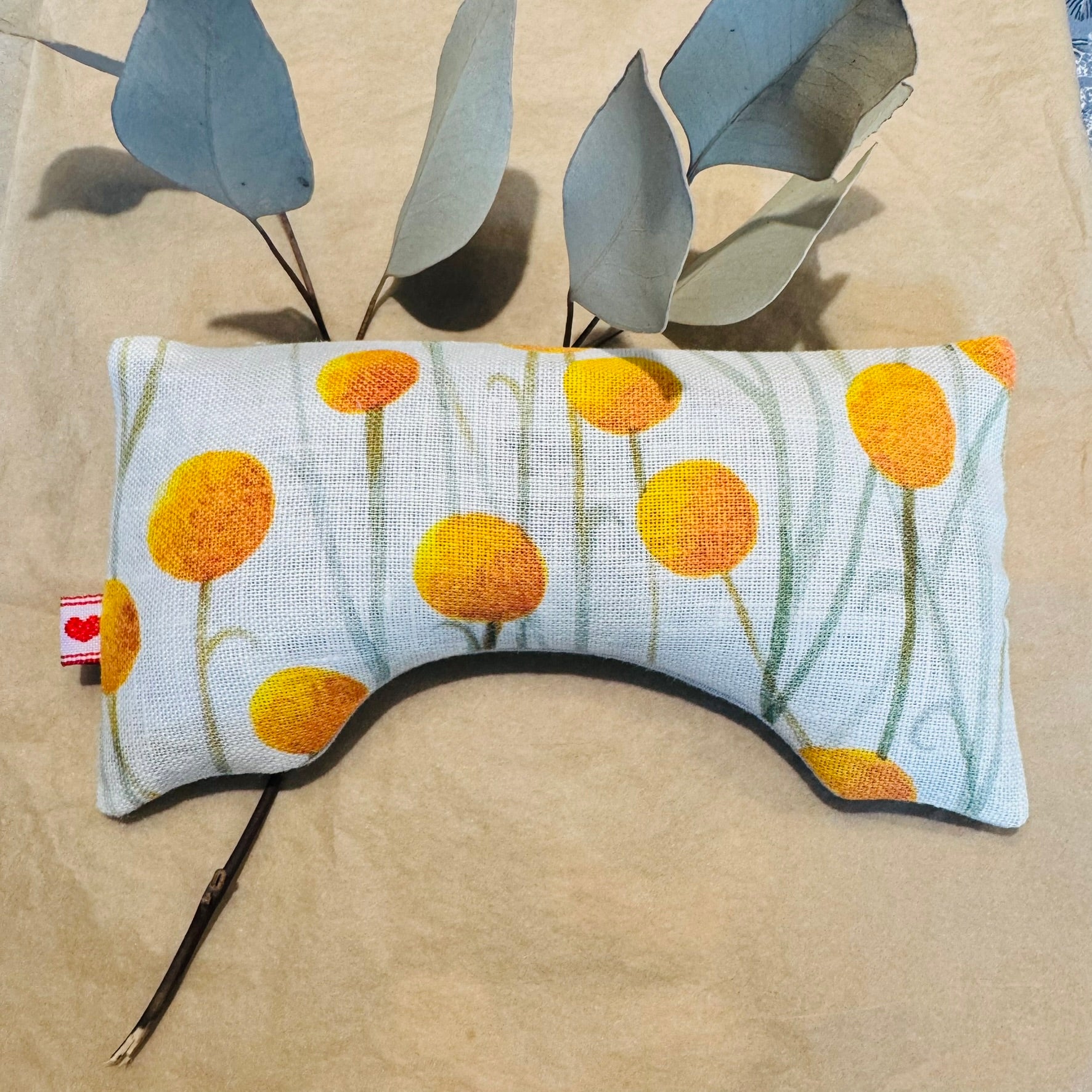 New Range - Organic Linseed OR Rice Eye Pillows with Option to add Organic Tasmanian Lavender