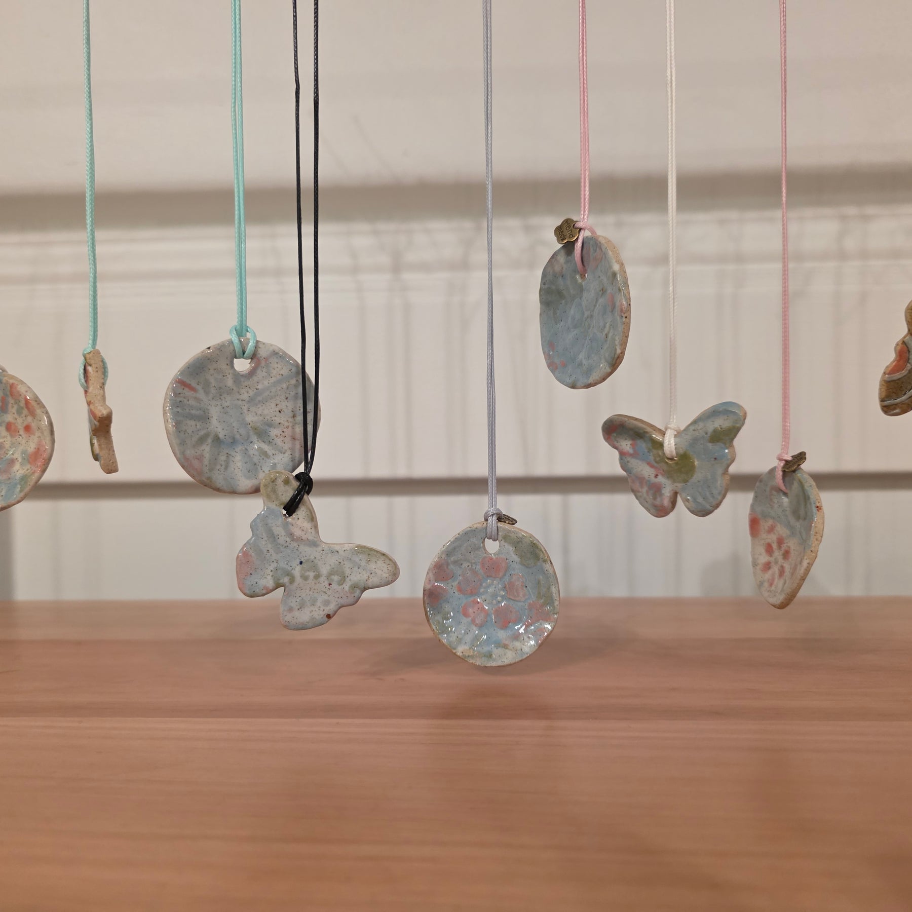 Handmade Sensory Ceramic Necklaces – $10 each + FREE SHIPPING 🦋