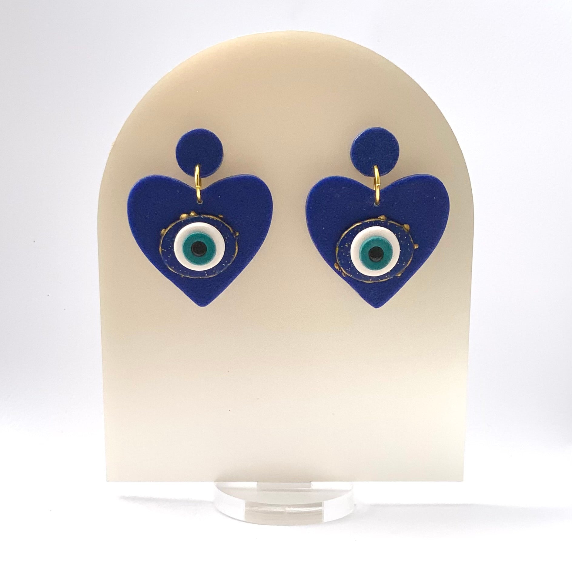 The Watchful Eye Talisman Earrings | Handmade Polymer Clay Earrings