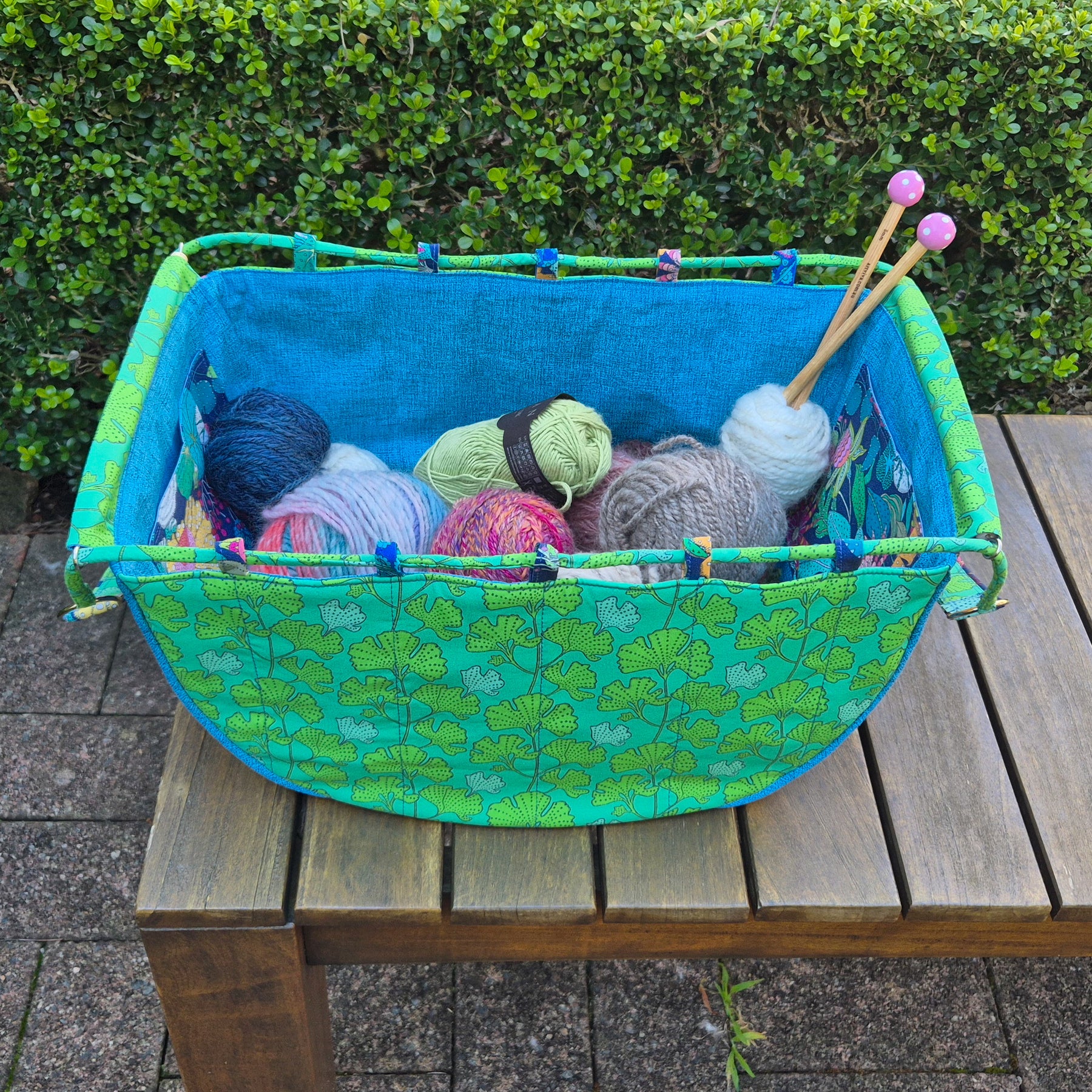 Large Knitting Project Bag – Convertible Tote