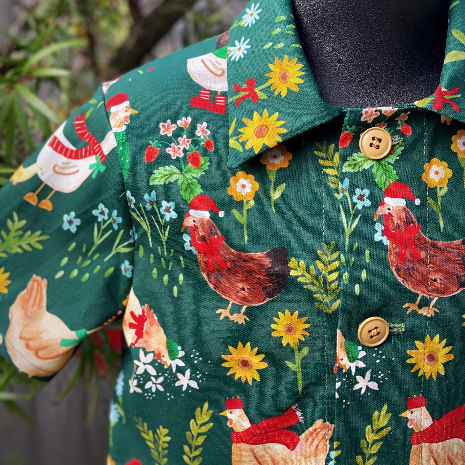 Size 1 Whimsical Christmas Print Shirt