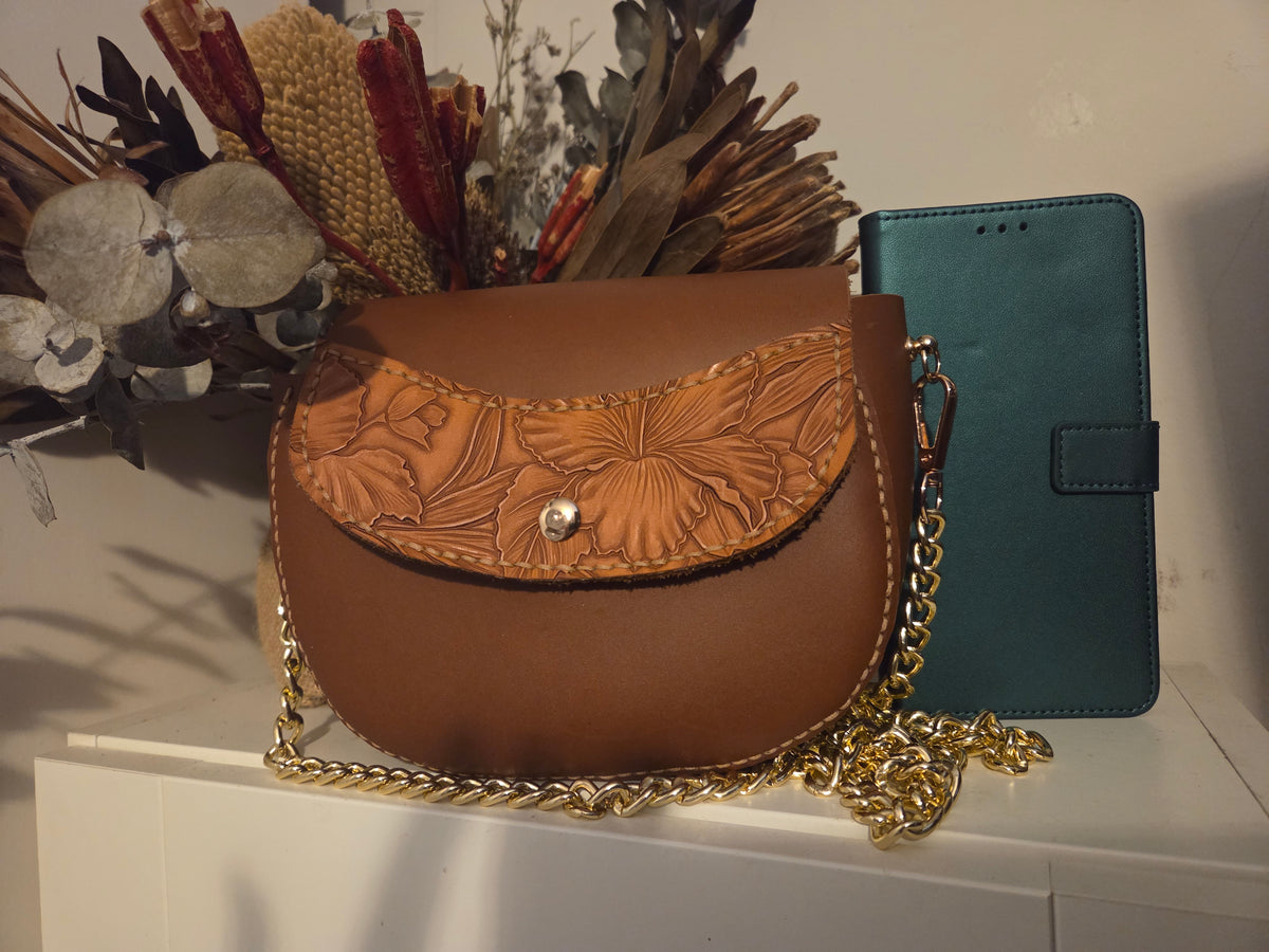 Floral Saddle Bag