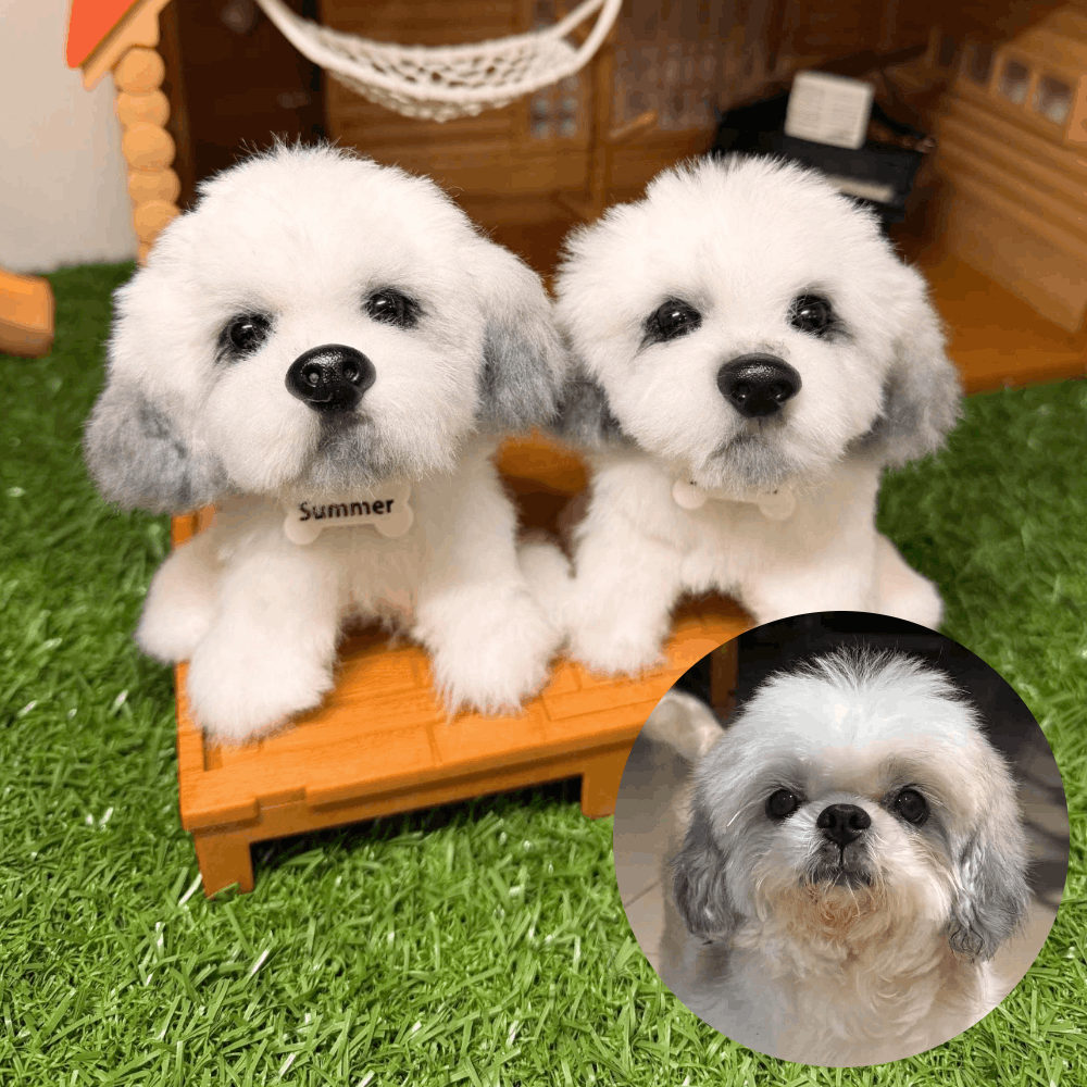 Custom Dog Replica from Photo, Poseable Art Doll, Pet Memorial Keepsake - Handmade Soft Sculpture, Personalised Plushie Ornament