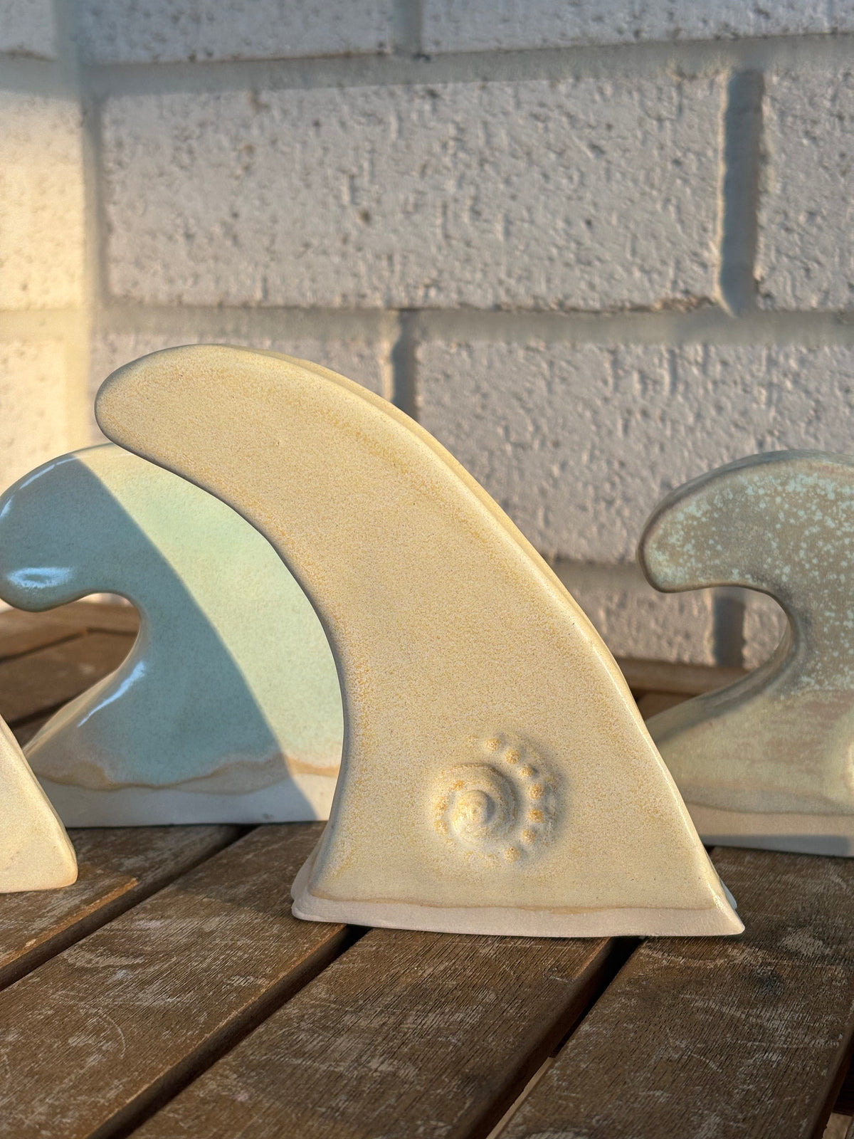 Ceramic Surf Longboard Fin - Sandbar Yellow