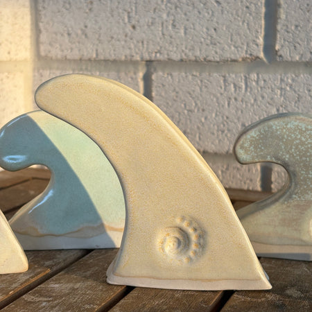 Ceramic Surf Longboard Fin - Sandbar Yellow