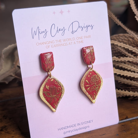 Red and Gold Native Drops