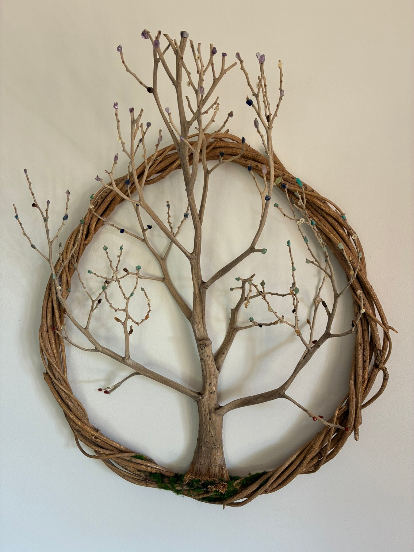Wreath ~ Tree of Life Wreath with Chakra Crystals