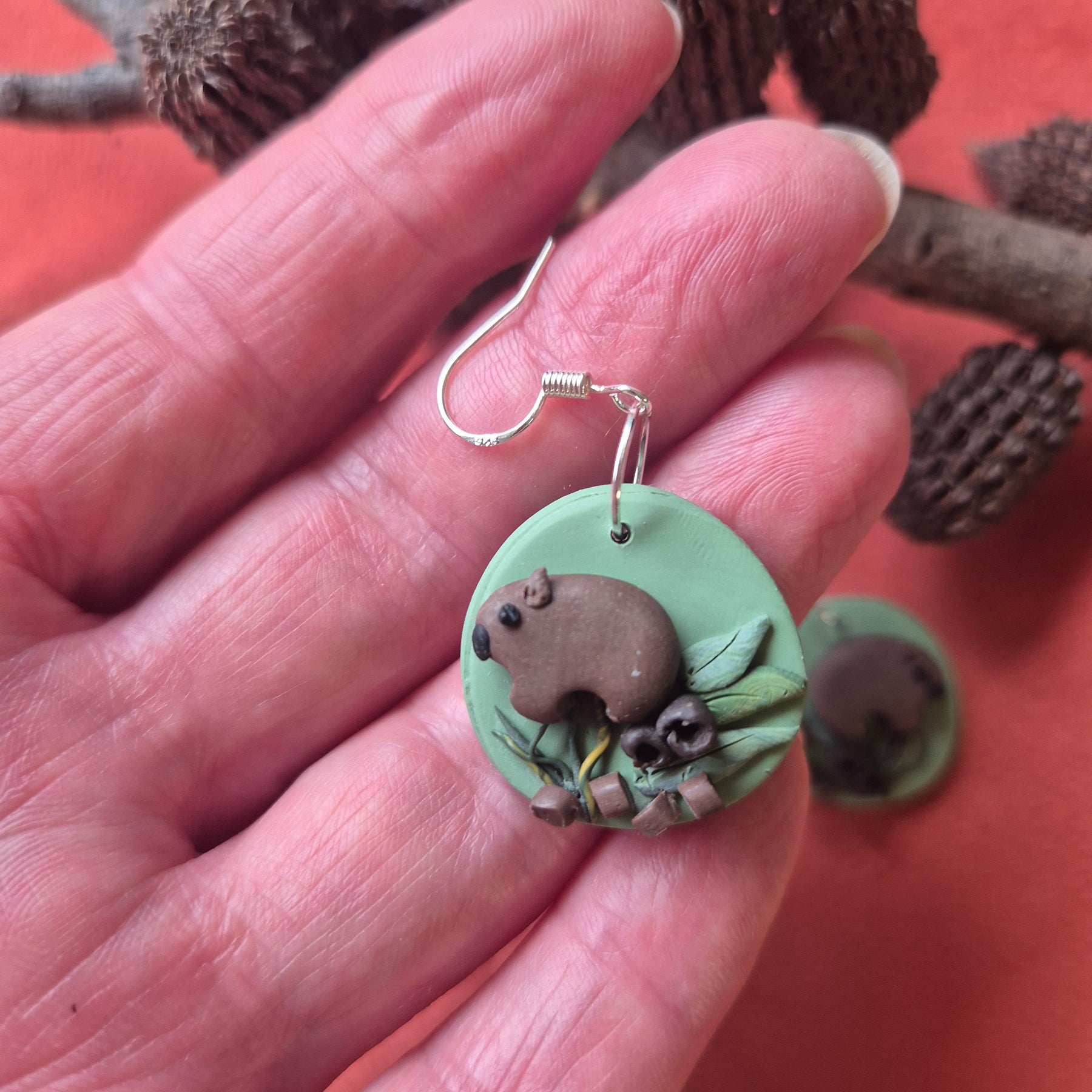 Wombat Earrings