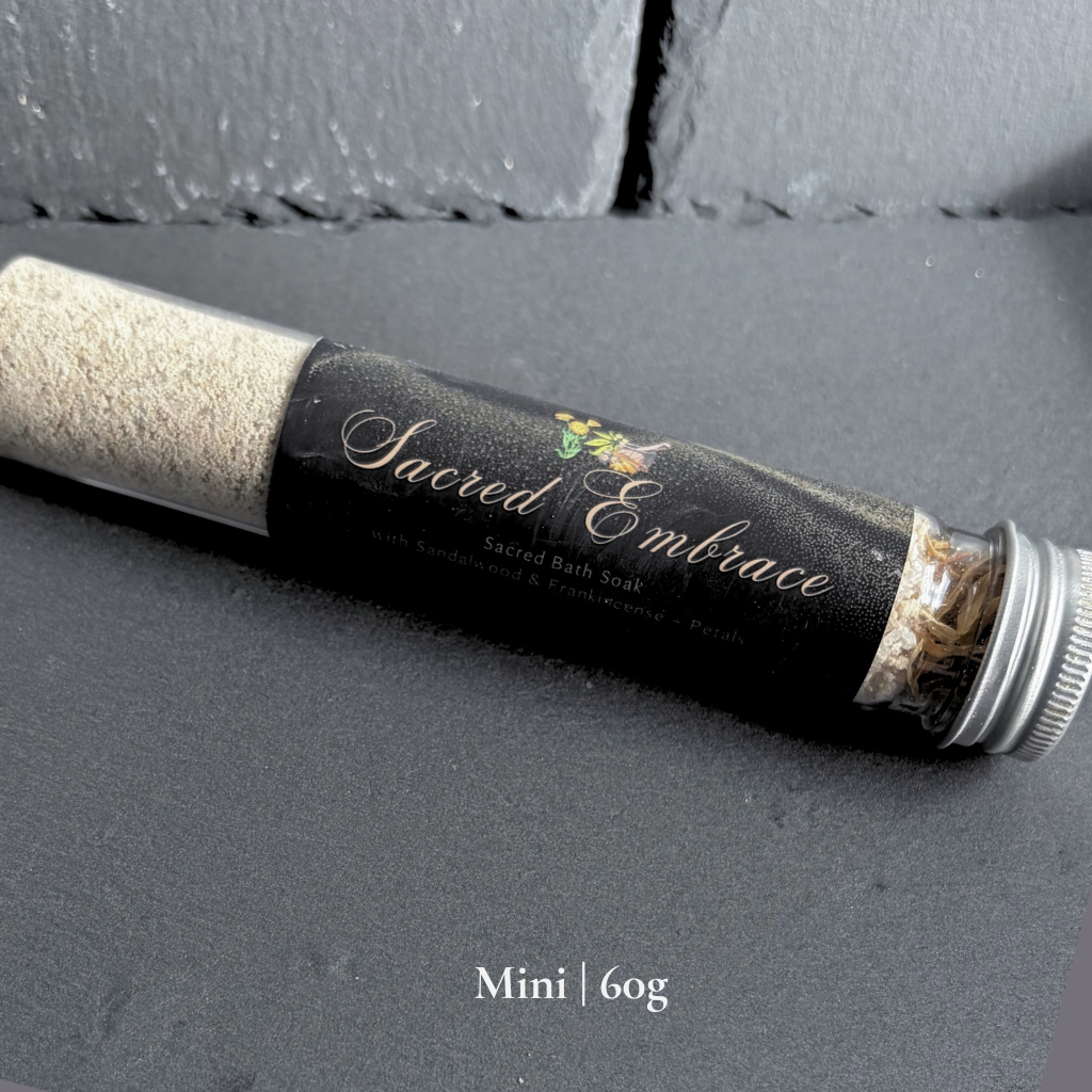Sacred Embrace Bath Soak | Sandalwood, Frankincense & Mineral Bath Salts