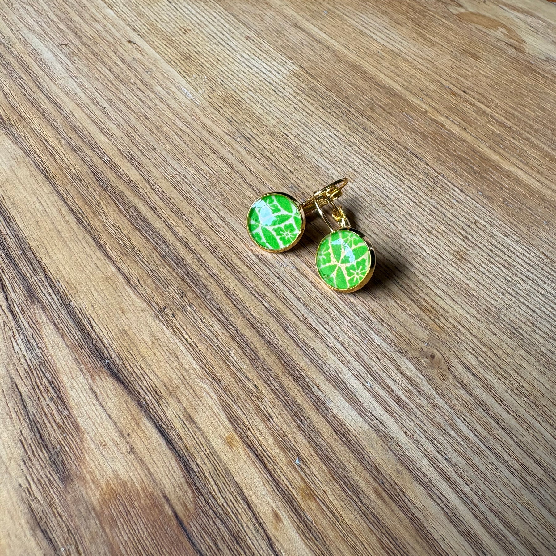 Japanese paper Resin earrings