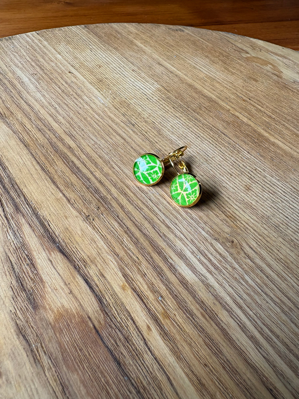 Japanese paper Resin earrings