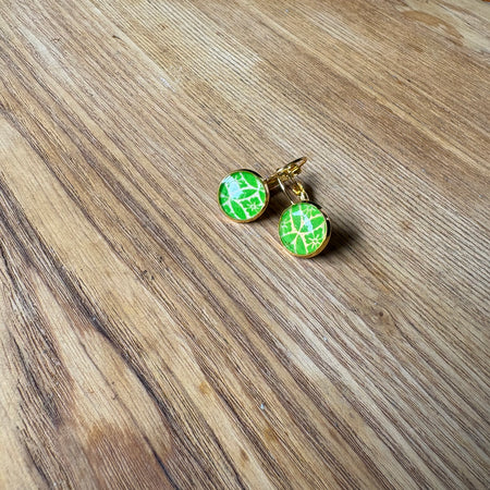 Japanese paper Resin earrings