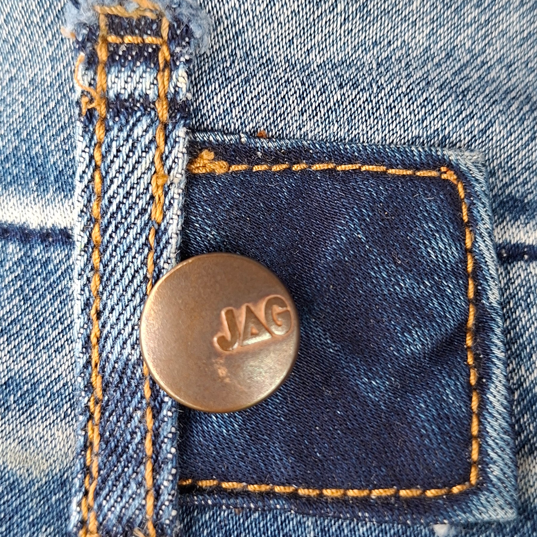 Unique, 'Jag', Gender Neutral, Recycled, Reversible Denim Bucket Hat