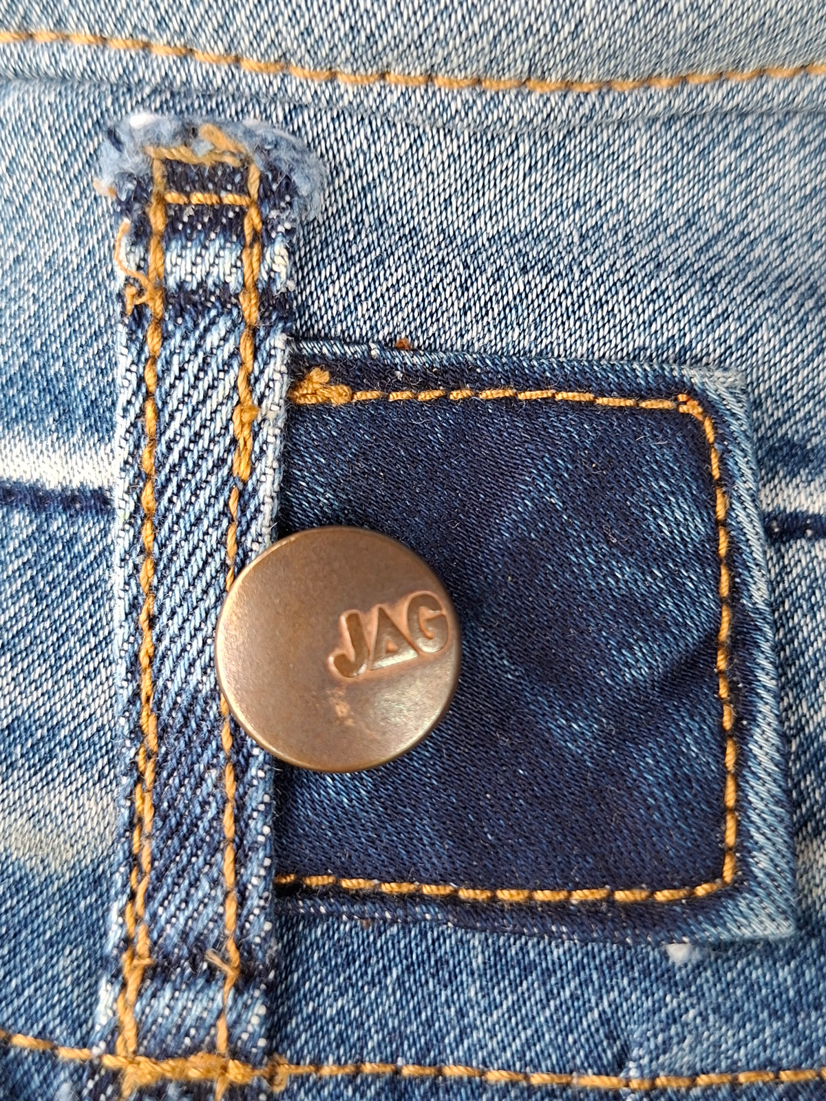 Unique, 'Jag', Gender Neutral, Recycled, Reversible Denim Bucket Hat