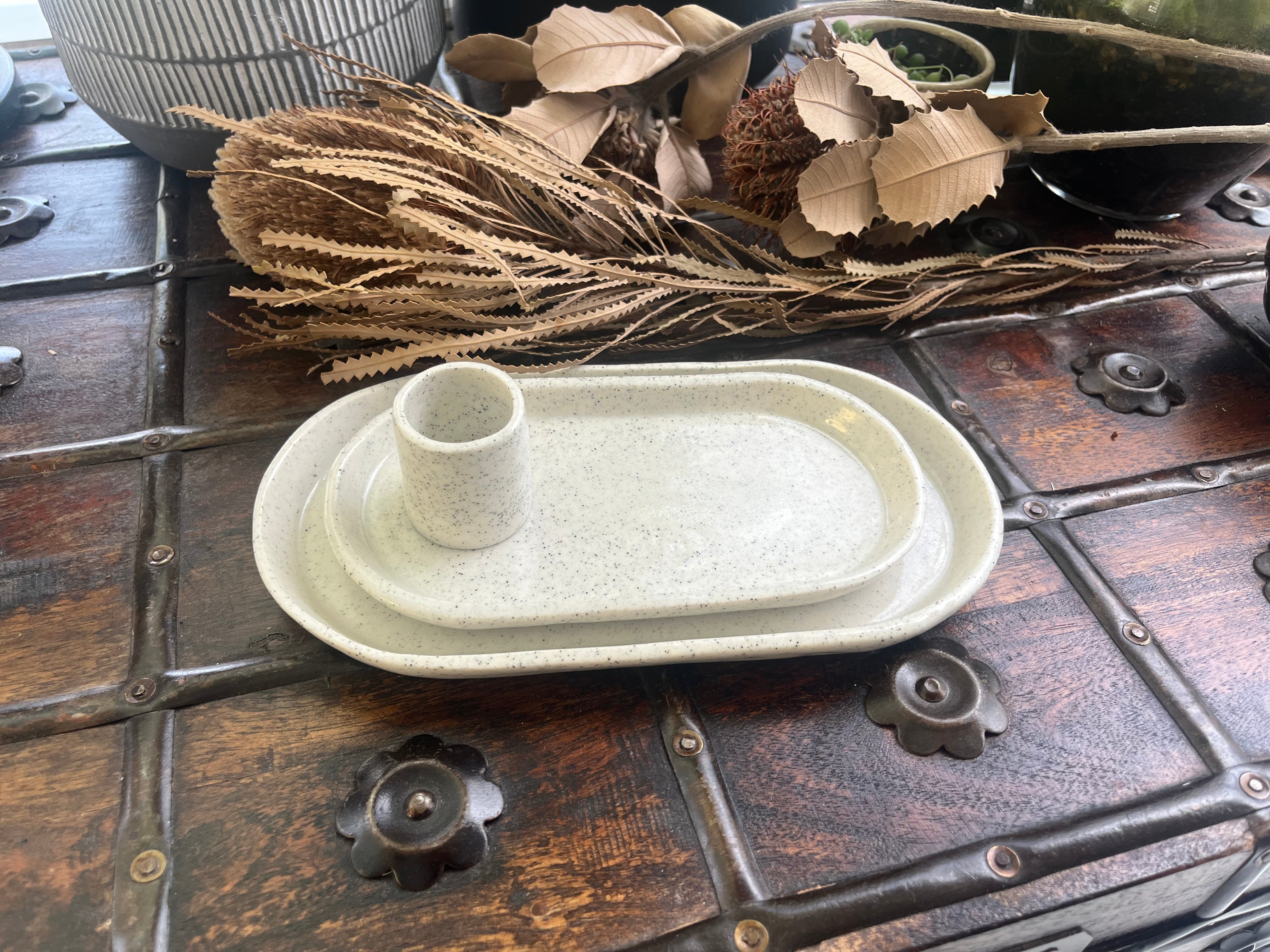 Three-Piece Ceramic Serving Set