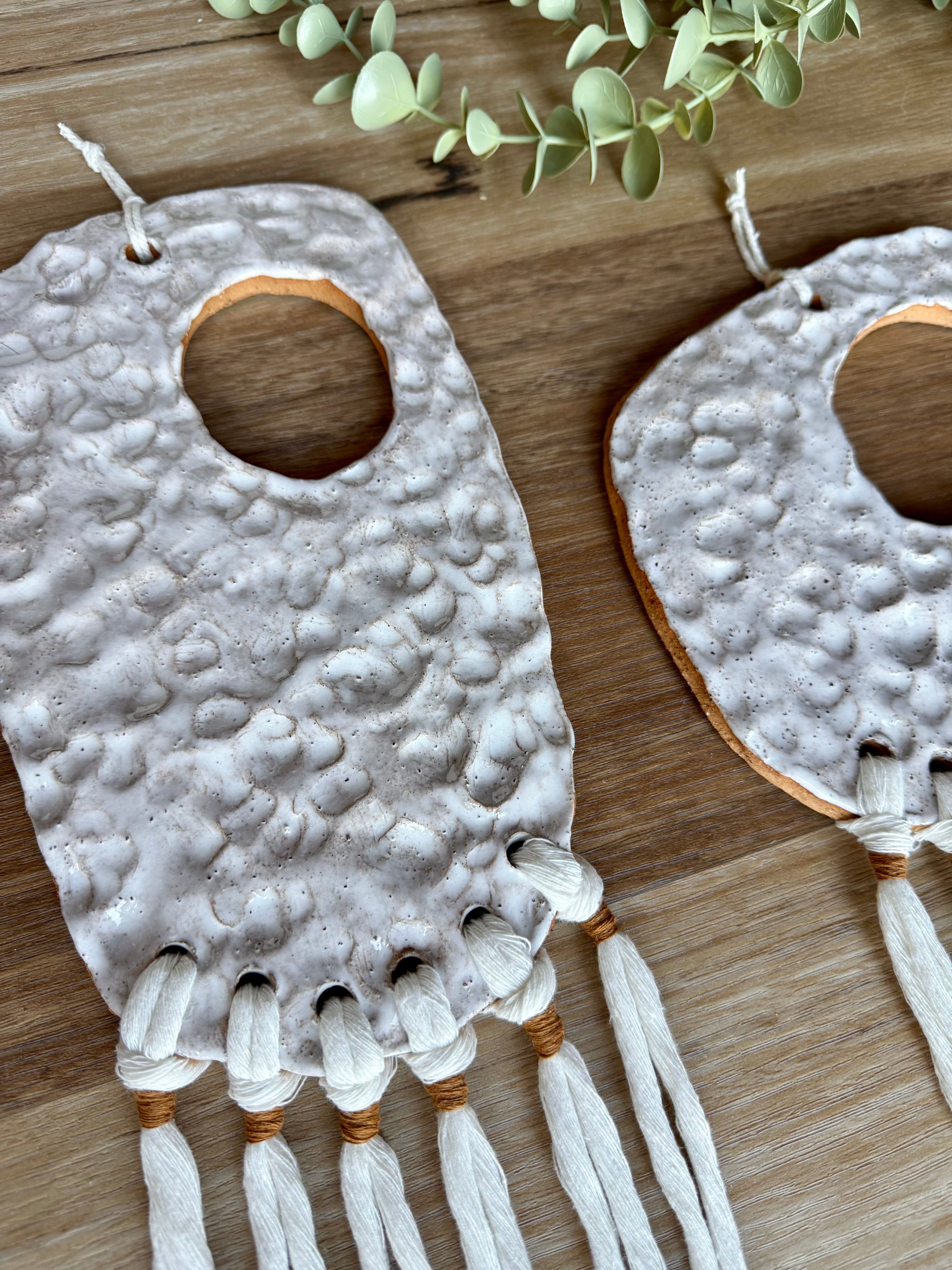 Pair of Ceramic Wall Hangings