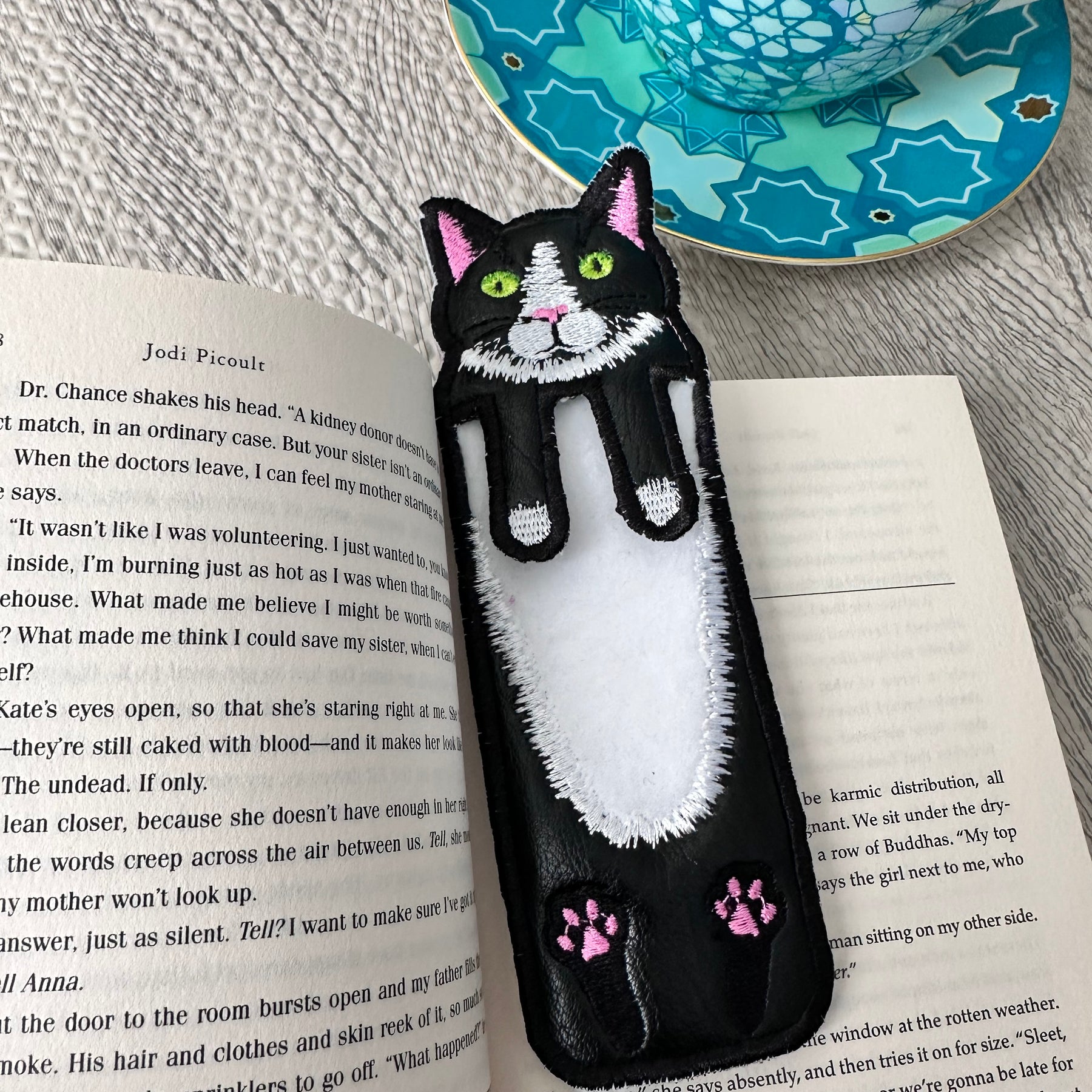 Black and White Cat Book mark