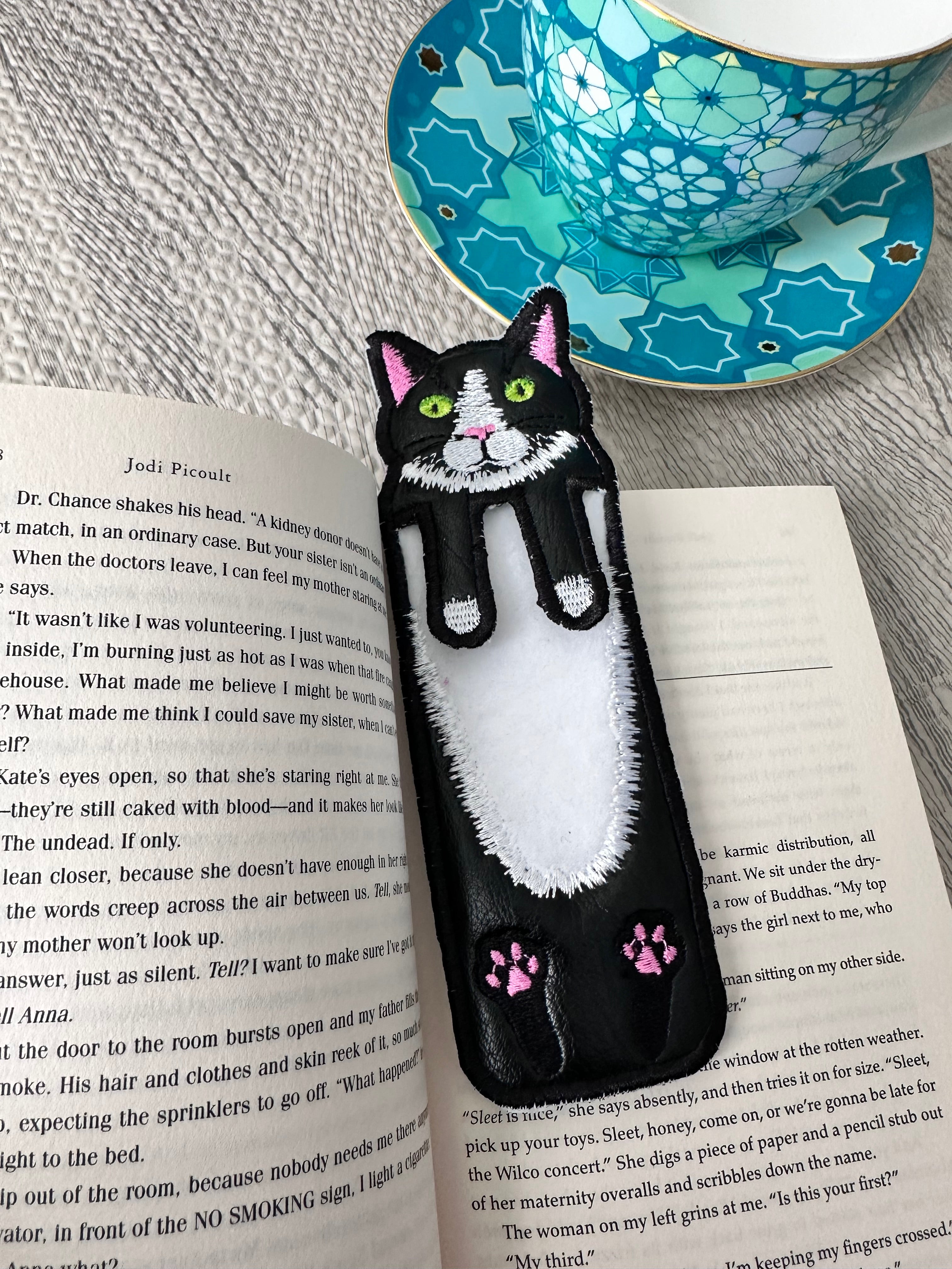 Black and White Cat Book mark