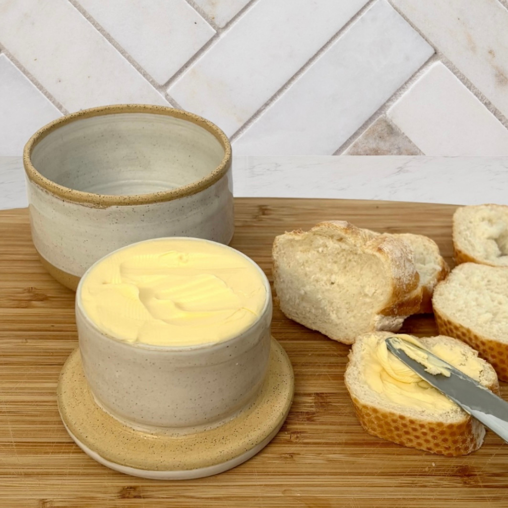PERSONALISED Custom Ceramic Butter Bell - Butter Crock - Butter Dish