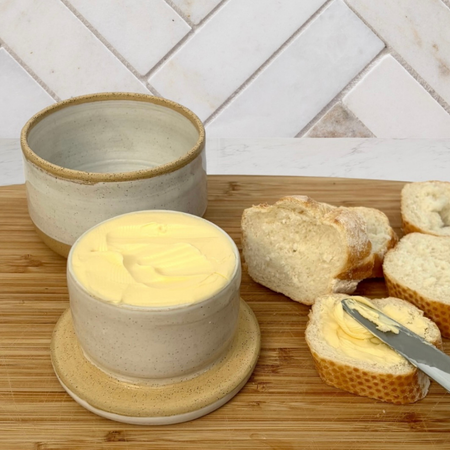 PERSONALISED Custom Ceramic Butter Bell - Butter Crock - Butter Dish