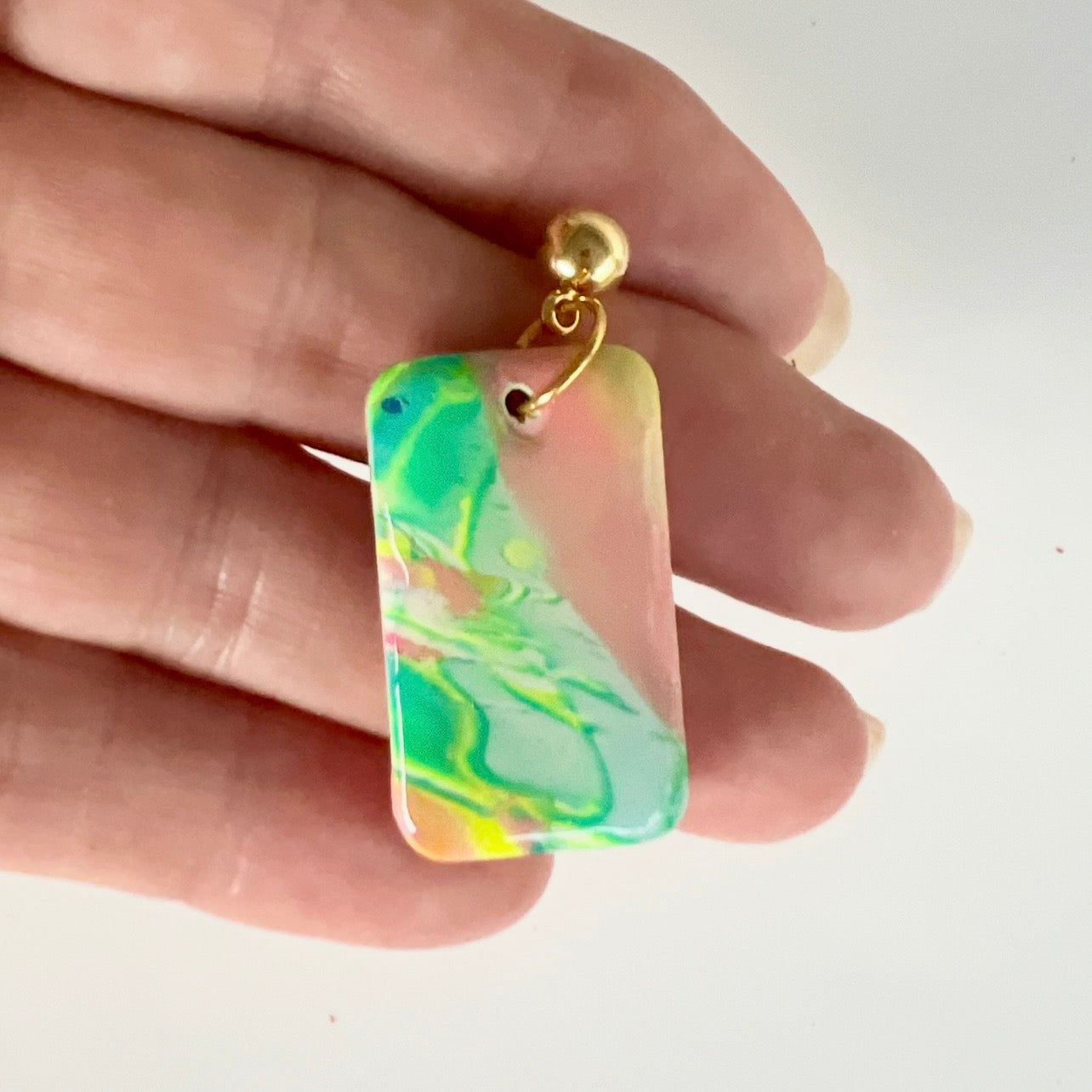 Pendant Set~Polymer Clay~Earrings ~Mokume Gane